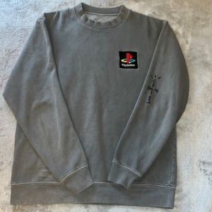 RARE~~Travis Scott Cactus Jack Playstation PS5 Sweatshirt Gray Classic Crew
